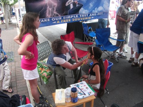 Face painting in Sherwood
