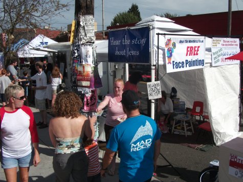 Hawthorn Street Festival Booth